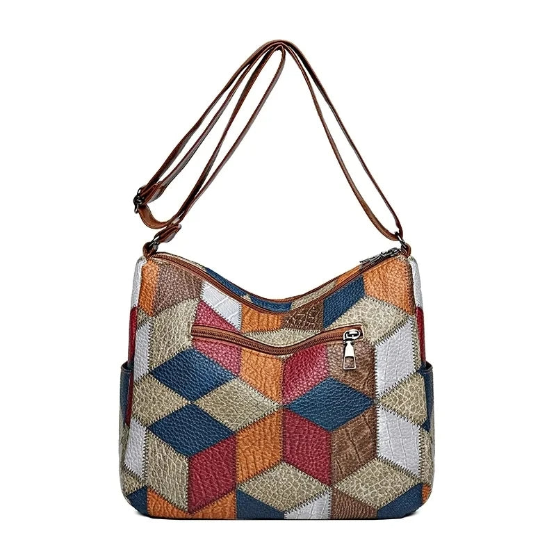 Linda™ | Colorful Patchwork Shoulder Bag 10