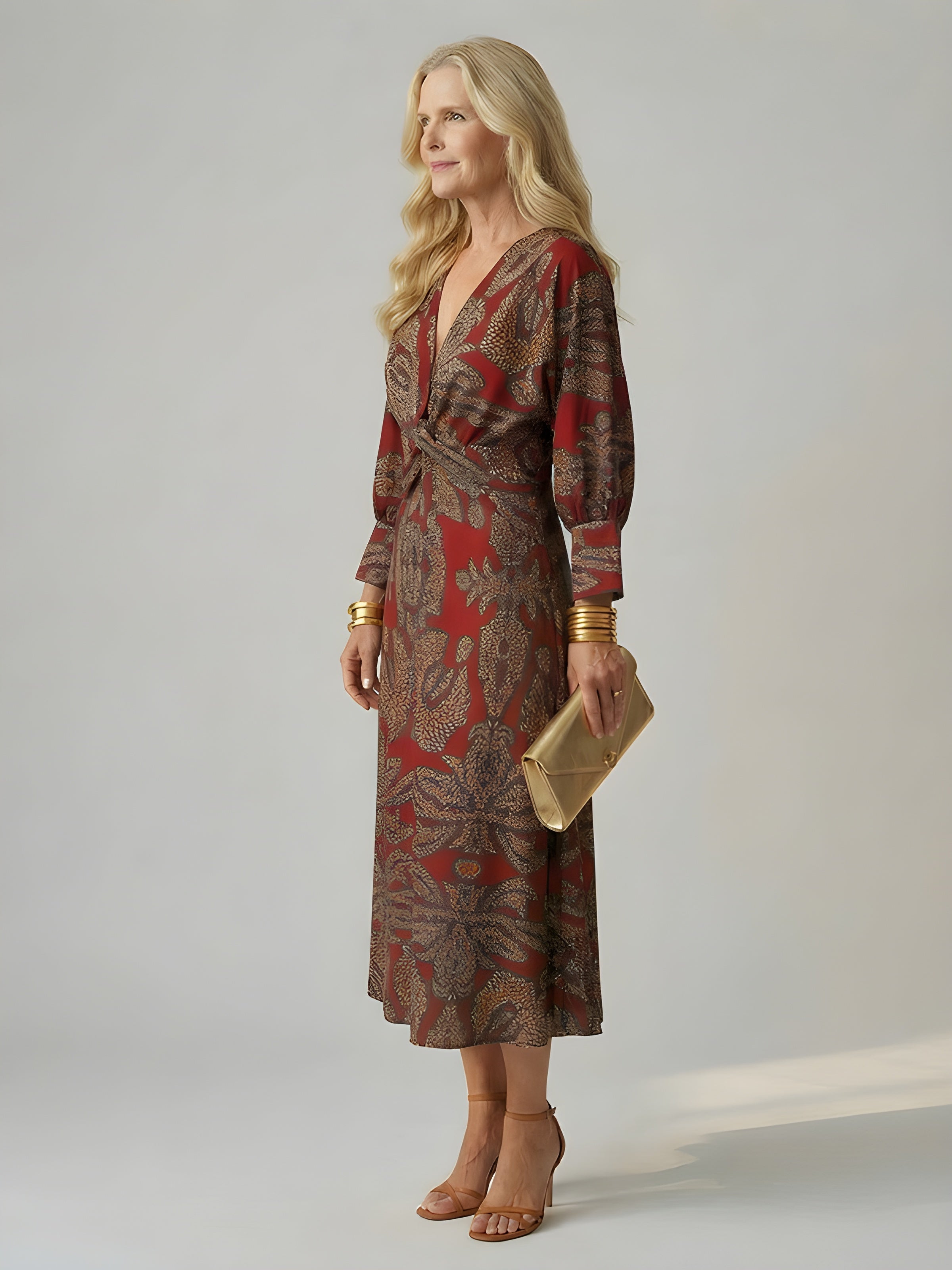 Alisson | Elegant Wrap Midi Dress