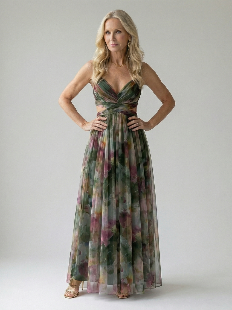 Megan™ | Tummy-Flattering Wrap Maxi Dress