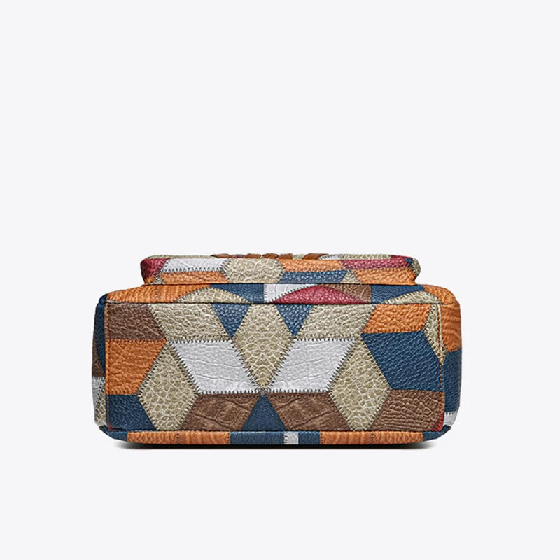 Linda™ | Colorful Patchwork Shoulder Bag 12