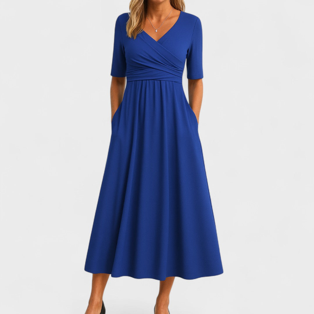 Eleanor | Elegant Midi Dress with Pockets