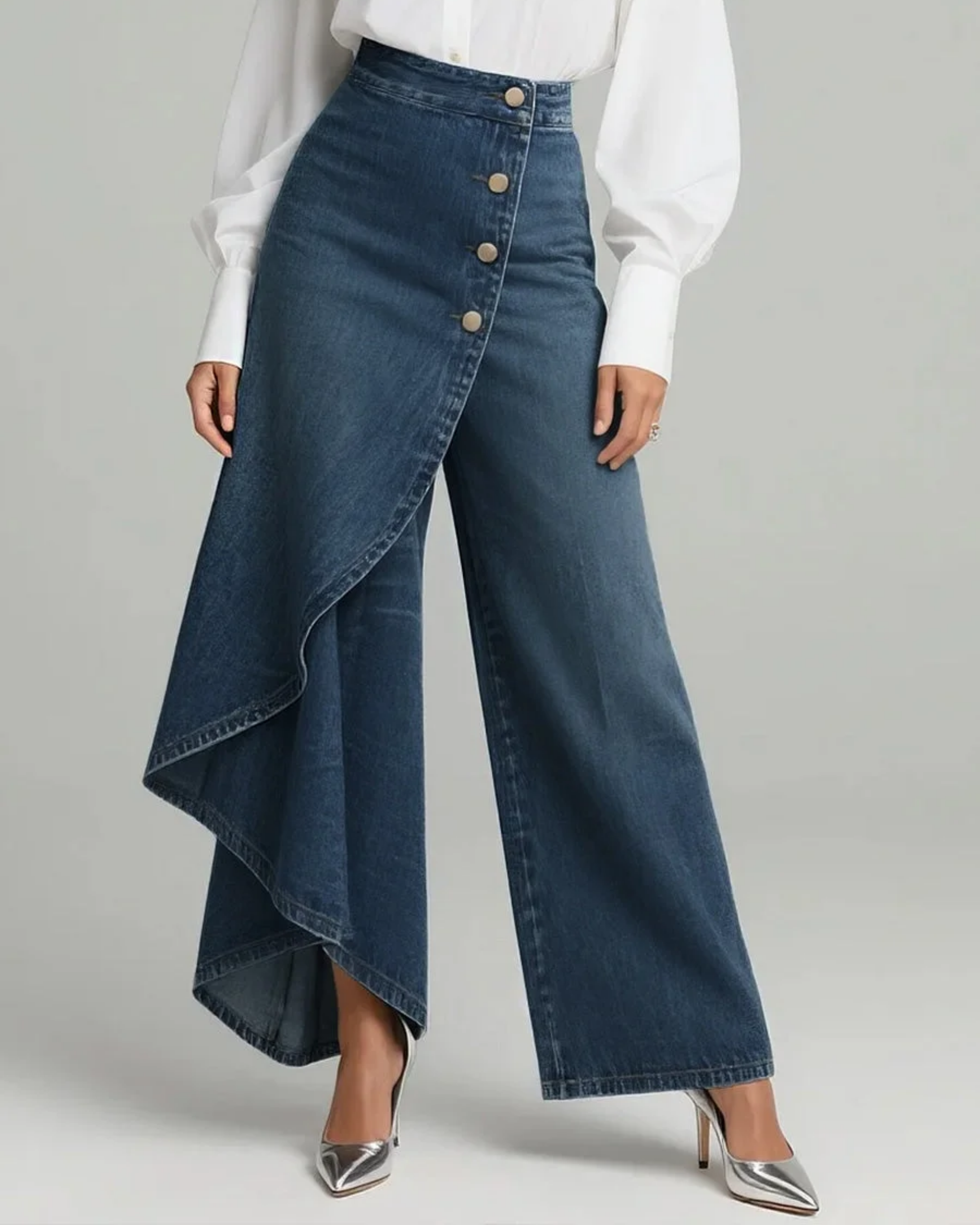 Audrey™ | Tie-Waist Denim Pants