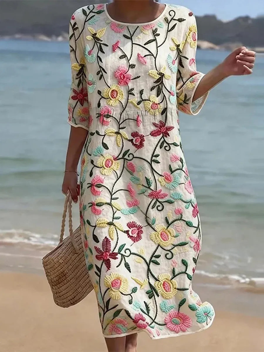 Rebecca | Women's Dress with Floral Print
