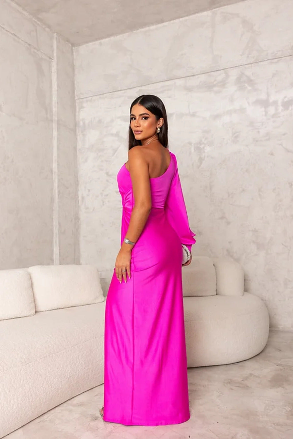 Riley™ | One-Shoulder Maxi Evening Dress