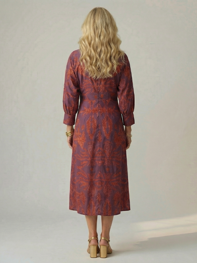 Kylie™ | Tummy-Flattering Wrap Midi Dress