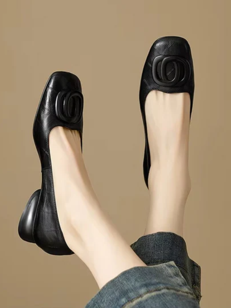 Nancy™ | Comfortable Orthopedic Ballerinas with Square Toe 2