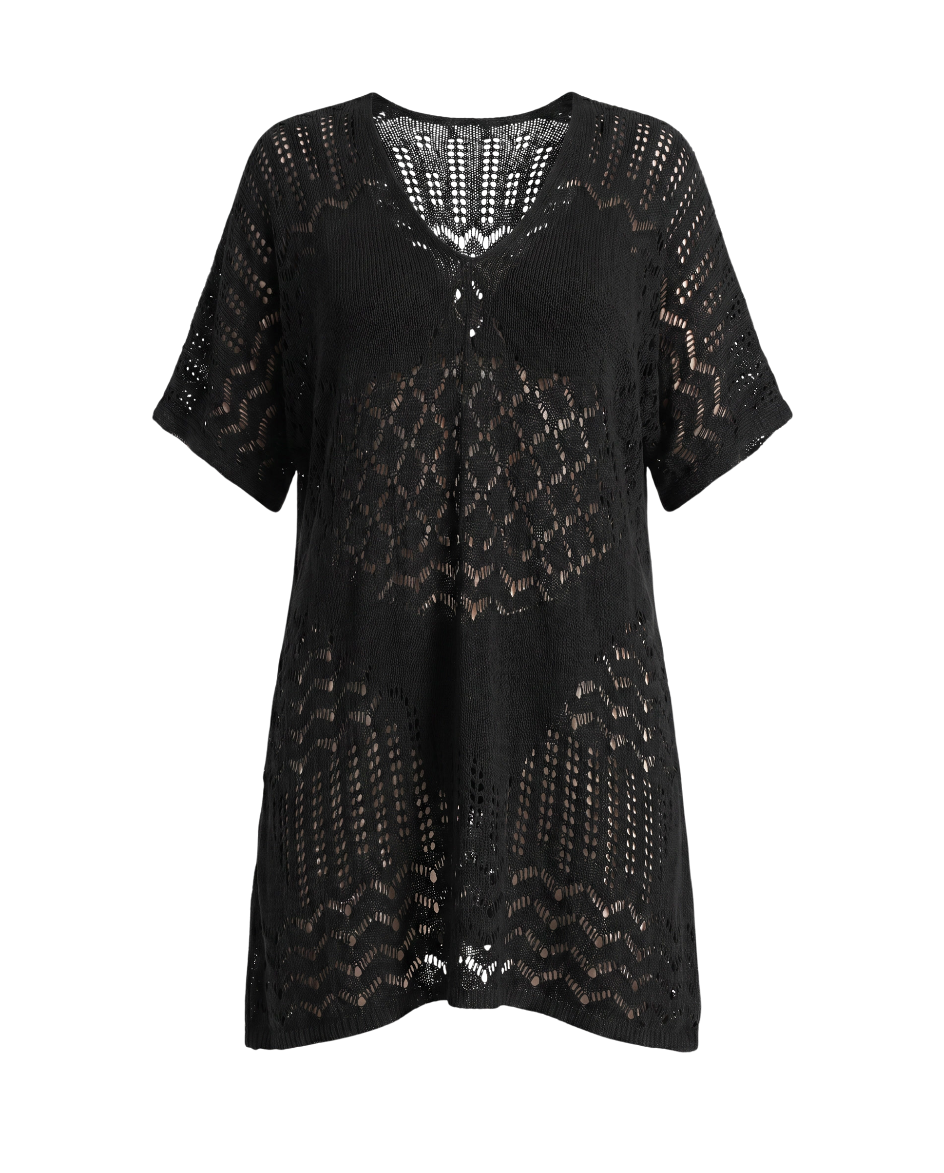 Striped Knit Cover-Up