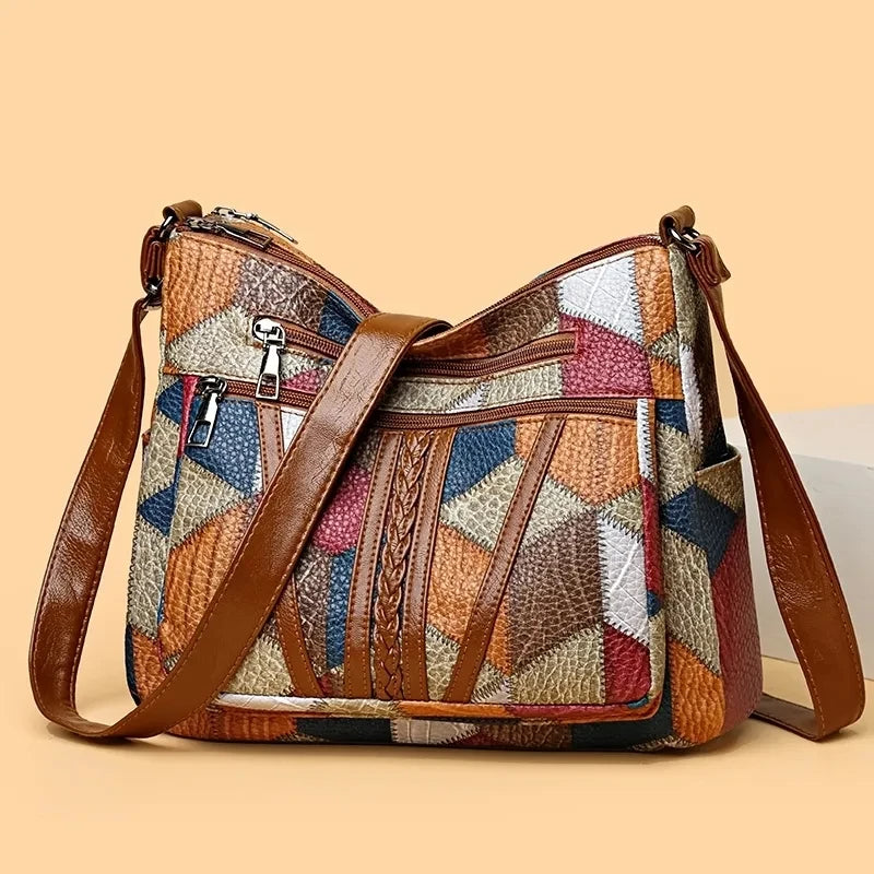 Linda™ | Colorful Patchwork Shoulder Bag 7