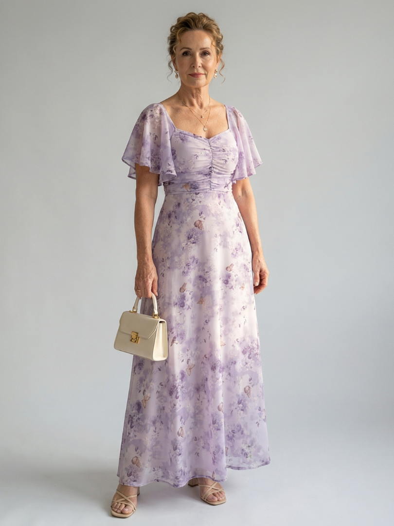 Harlow™ | Tummy-Flattering Floral Midi Dress