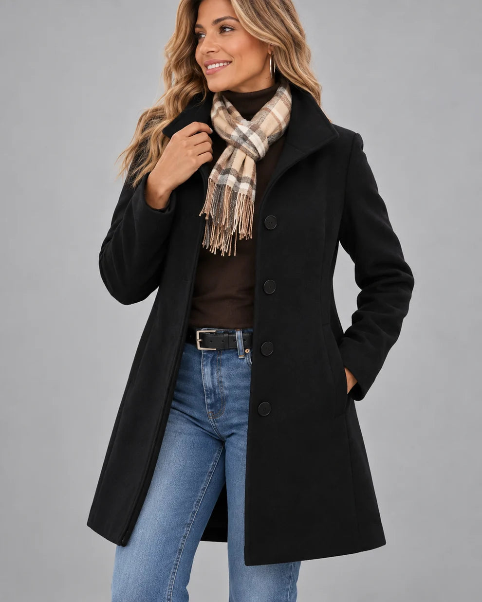 Lily™ | Elegant Classic Coat With Buttons