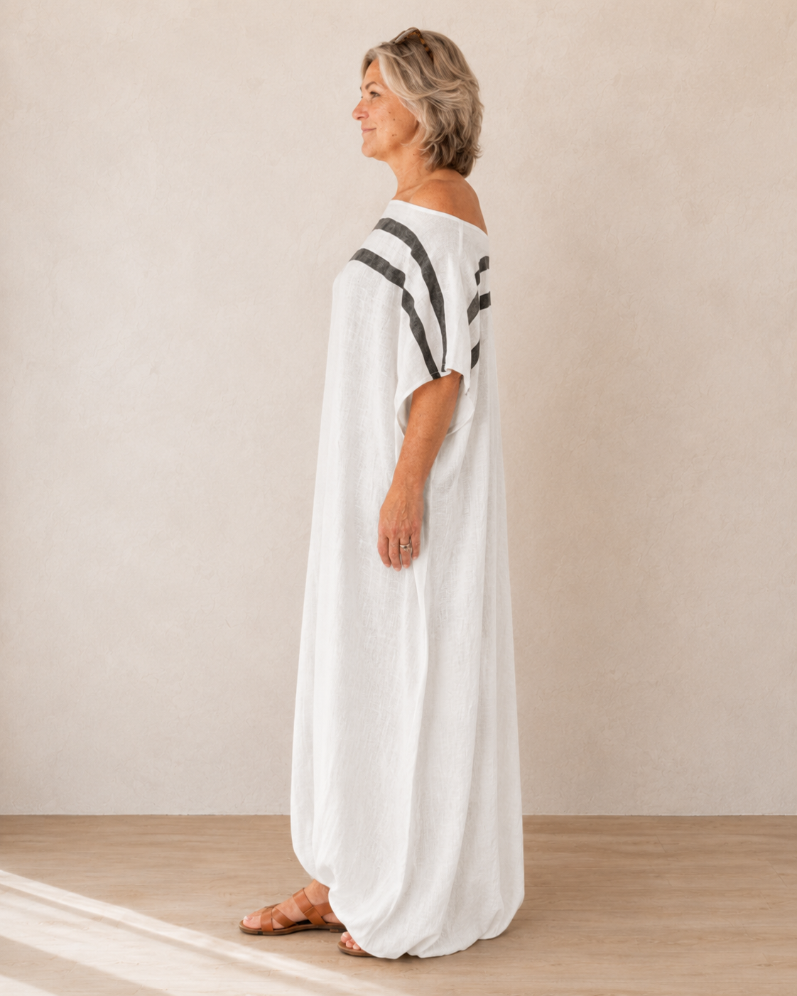Abigail™ | Comfortable off-shoulder maxi dress that stylishly conceals the belly