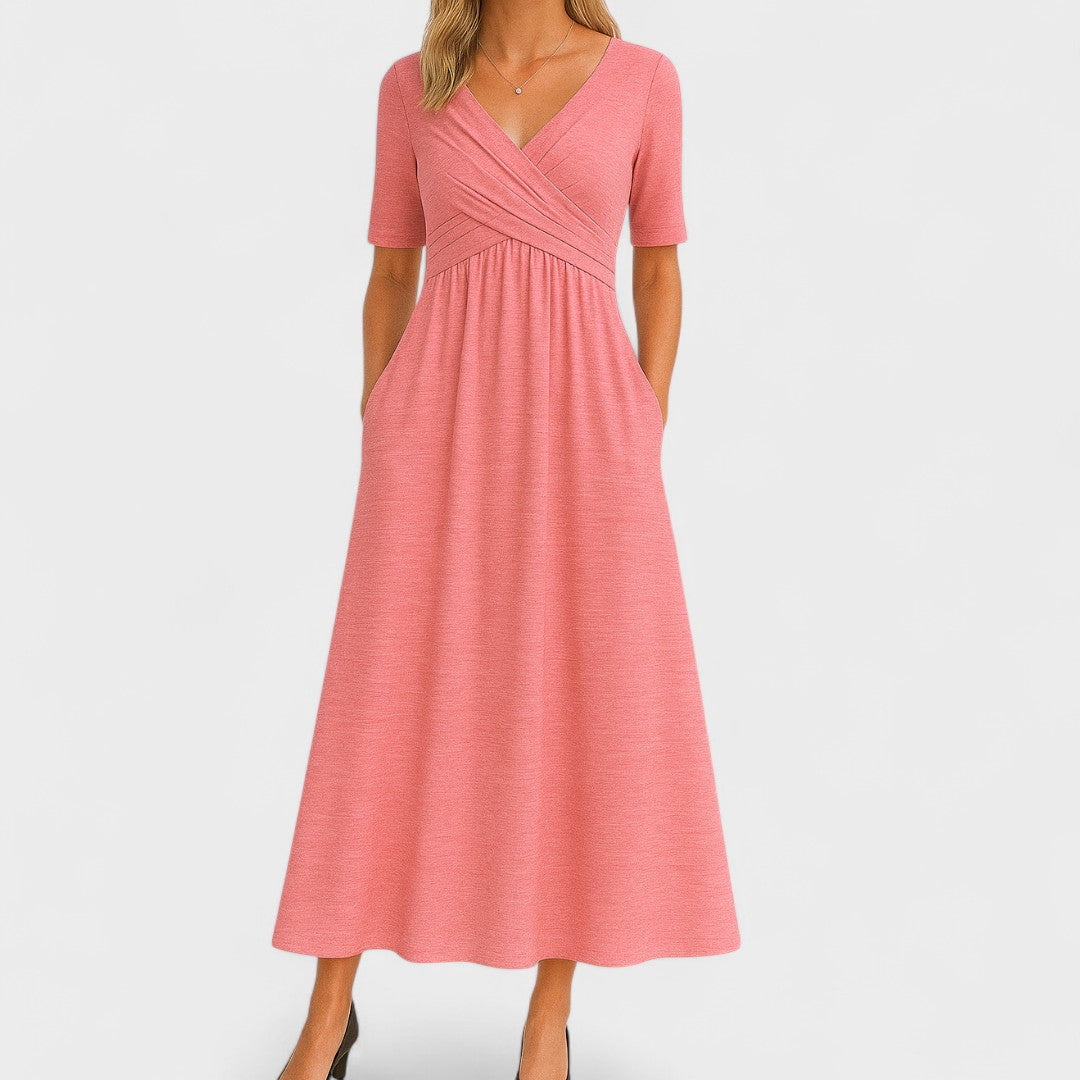 Eleanor | Elegant Midi Dress with Pockets