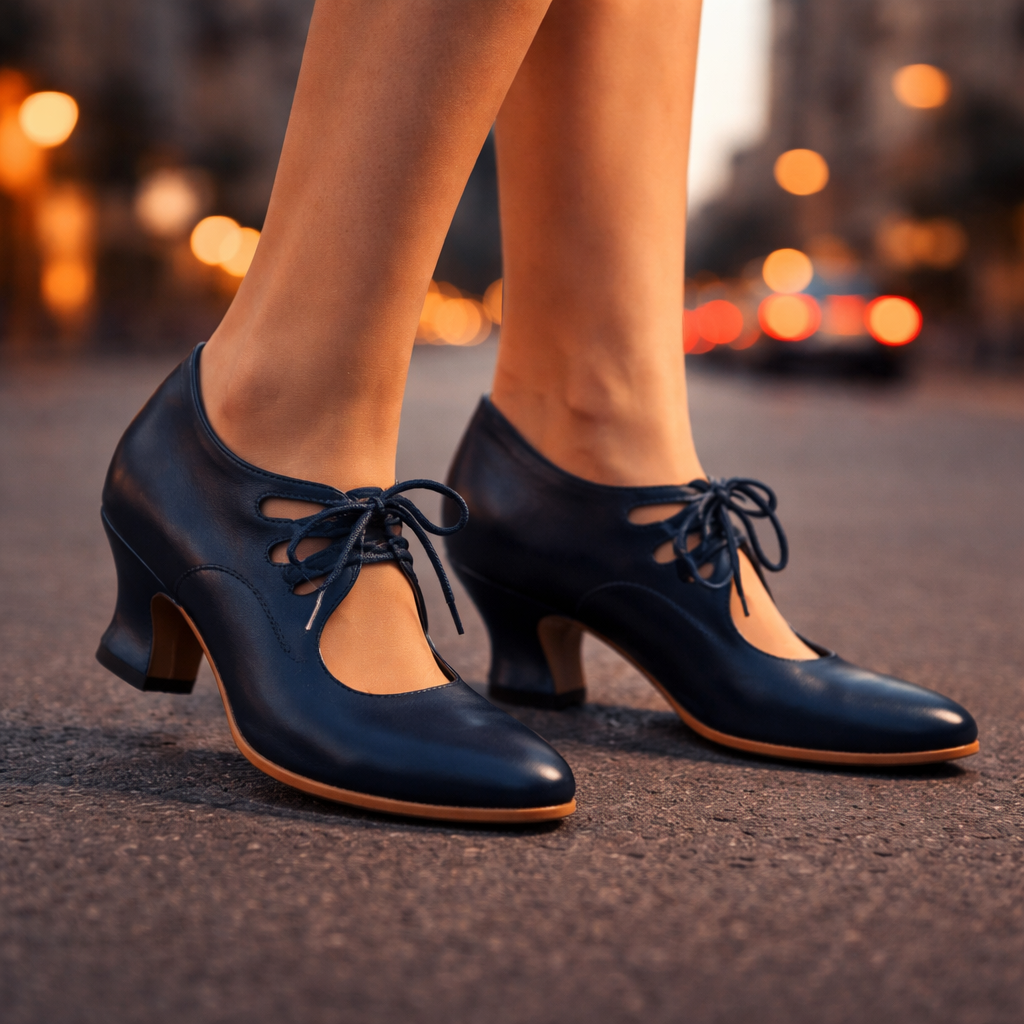 Hazel™ | Orthopedic Leather Lace-Up Heels