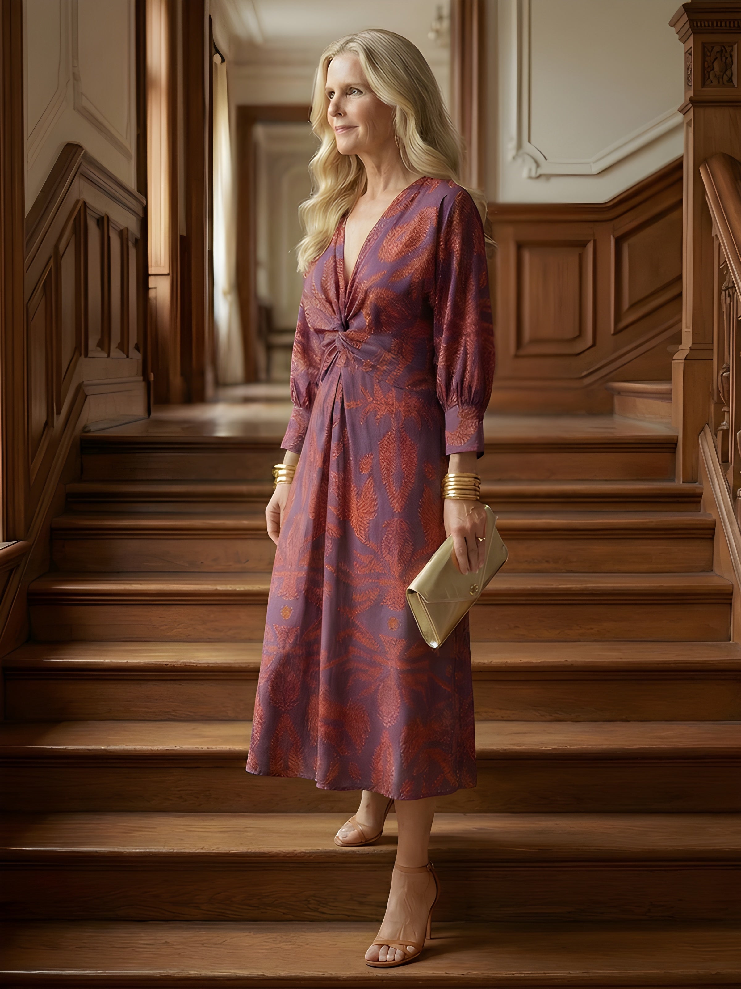 Alisson | Elegant Wrap Midi Dress