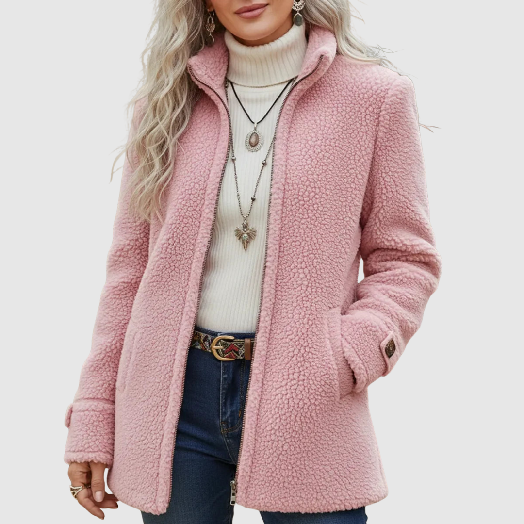 Christine™ | Warm Teddy Fleece Jacket with Zip