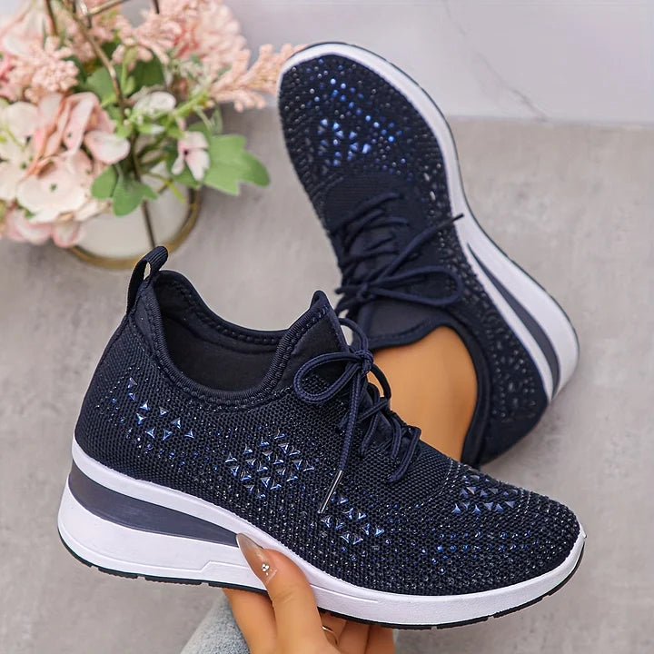 Leah™ | Orthopedic Wedge Sneakers with Rhinestones 19