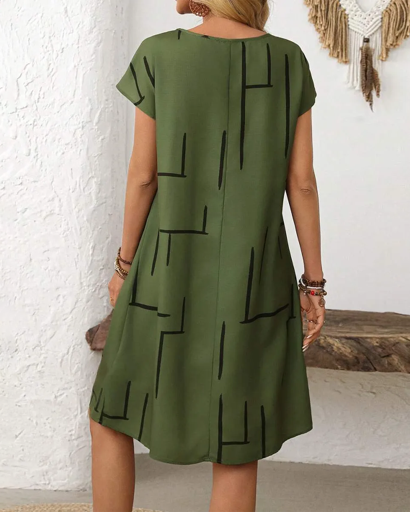 Emily™ | Belly-Flattering Striped Dress