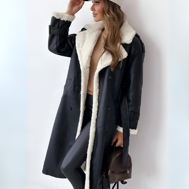 Karen™ | Long Coat with Teddy Collar 2