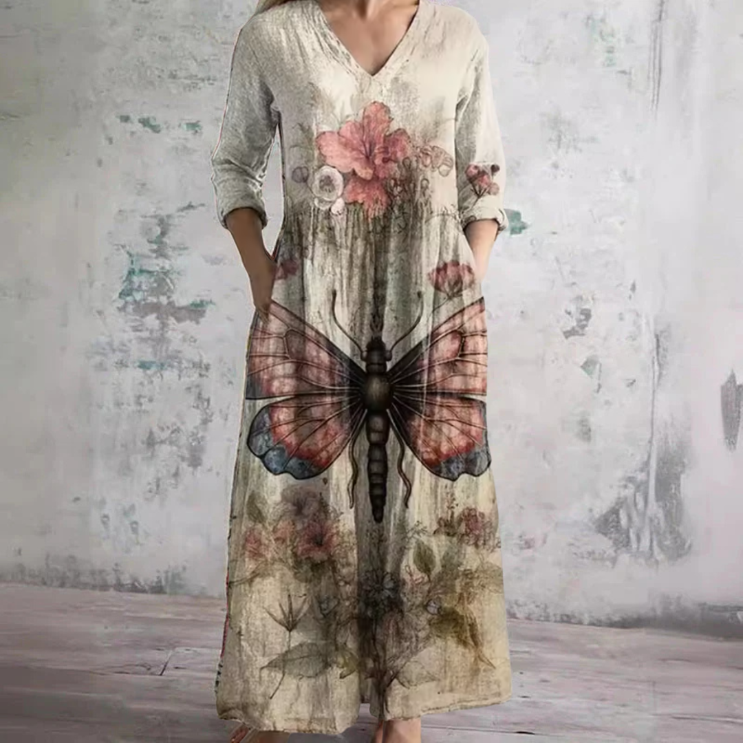 Fiona™ | Tummy-Flattering Floral Summer Dress