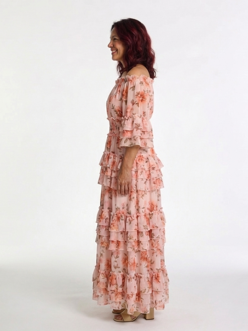 Rosalie™ | Tummy-Flattering Floral Maxi Dress