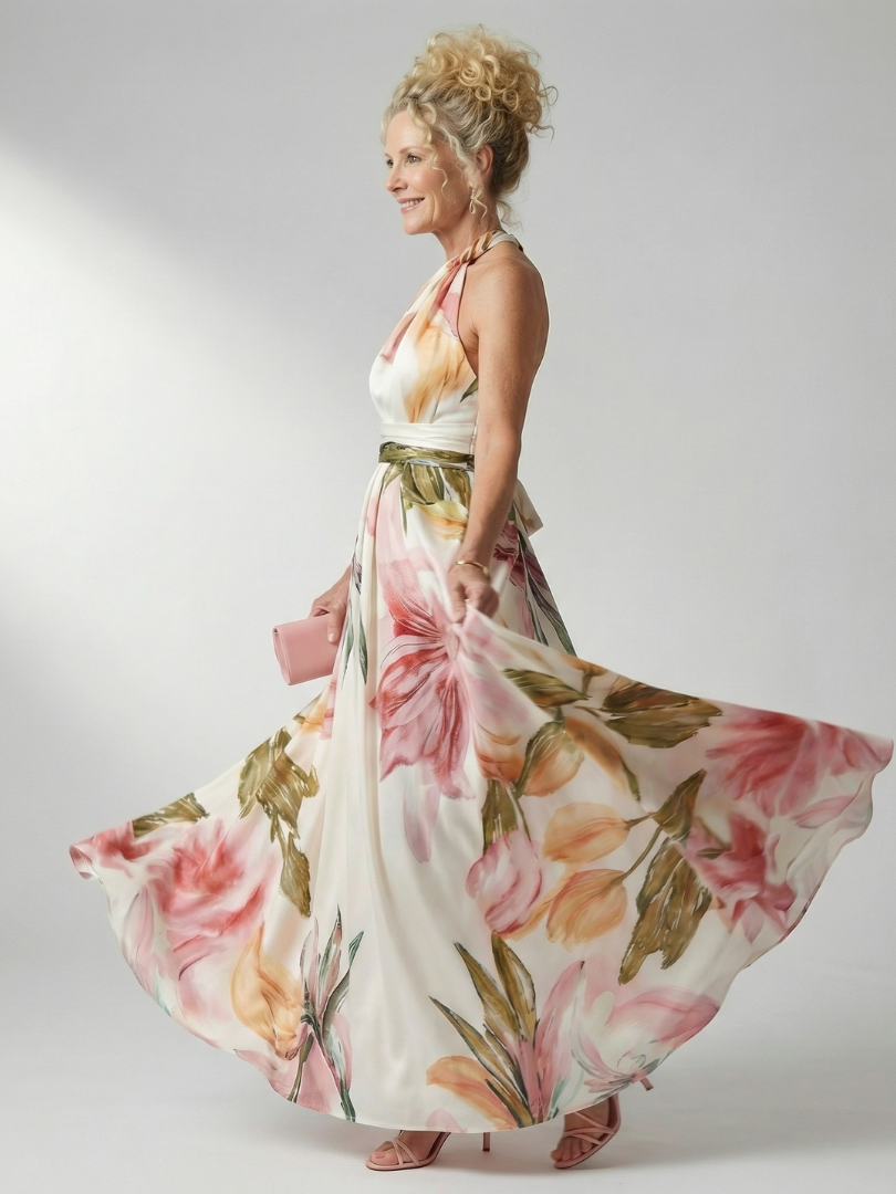 Rachel™ | Tummy-Flattering Floral Maxi Dress
