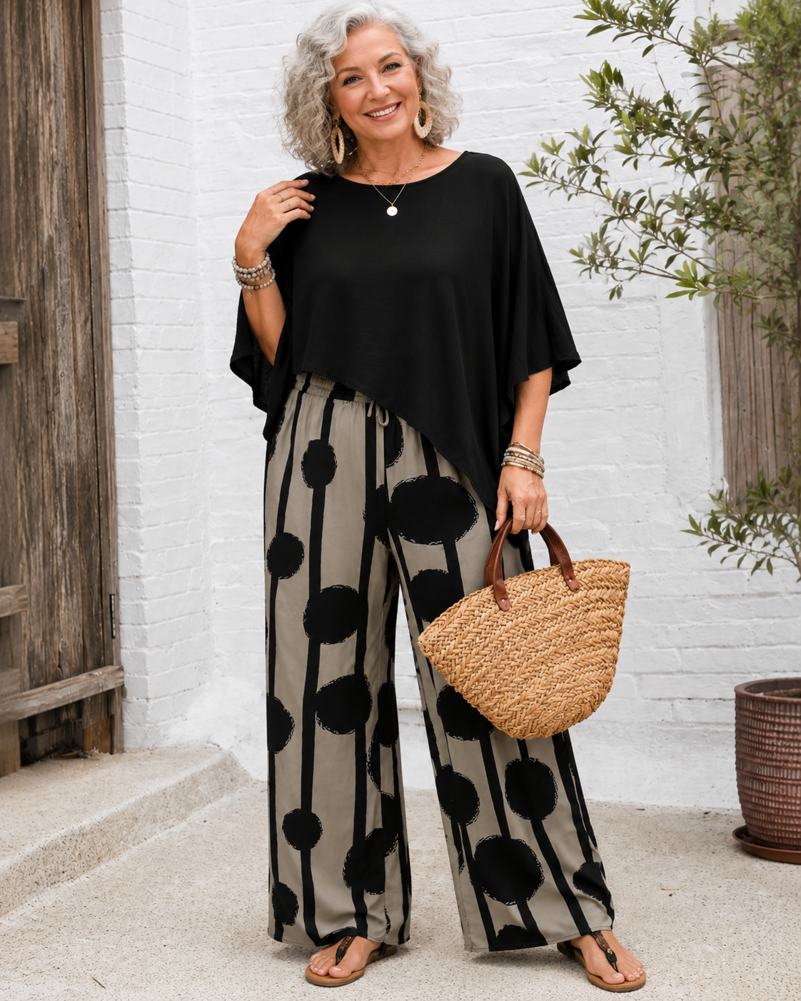 Eleni™ | Two-Piece Set With Wide-Leg Pants