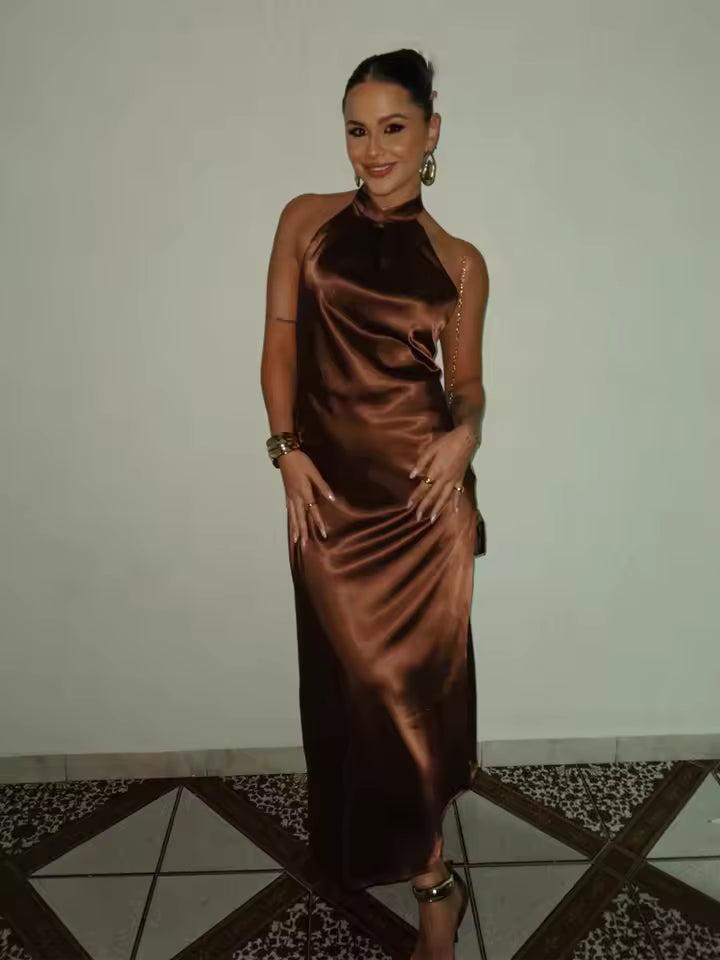 Satin Gate Dress