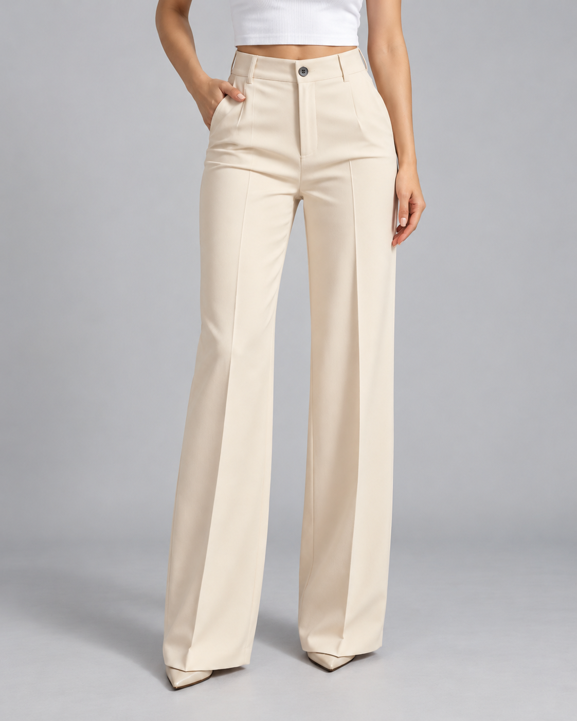 Donna™ | High-Waisted Wide Leg Trousers