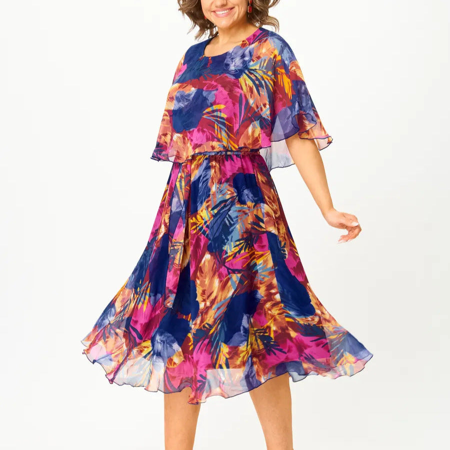 Aitana | Midi dress with vibrant print
