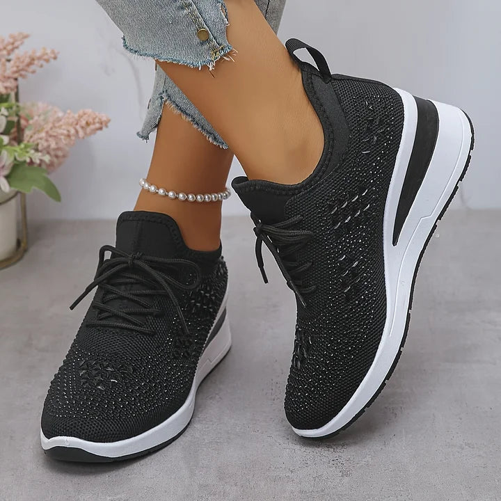 Leah™ | Orthopedic Wedge Sneakers with Rhinestones 6