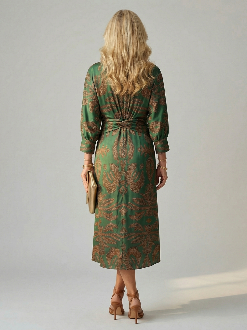 Kylie™ | Tummy-Flattering Wrap Midi Dress