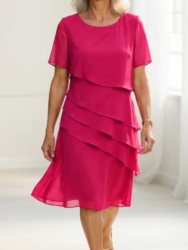 Lorraine™ | Tummy-Flattering Ruffle Dress