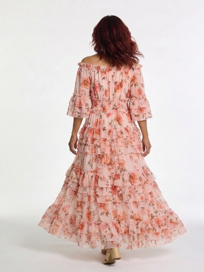 Rosalie™ | Tummy-Flattering Floral Maxi Dress