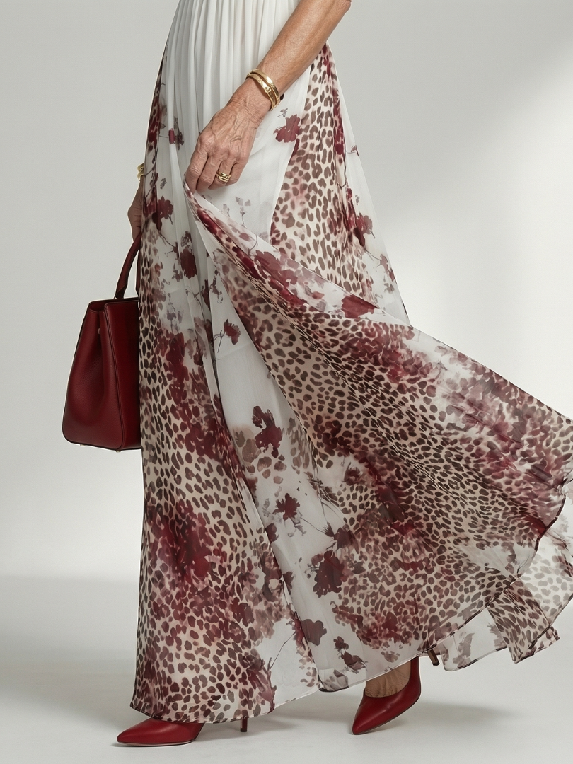 Marley™ | Tummy-Flattering Pleated Maxi Dress