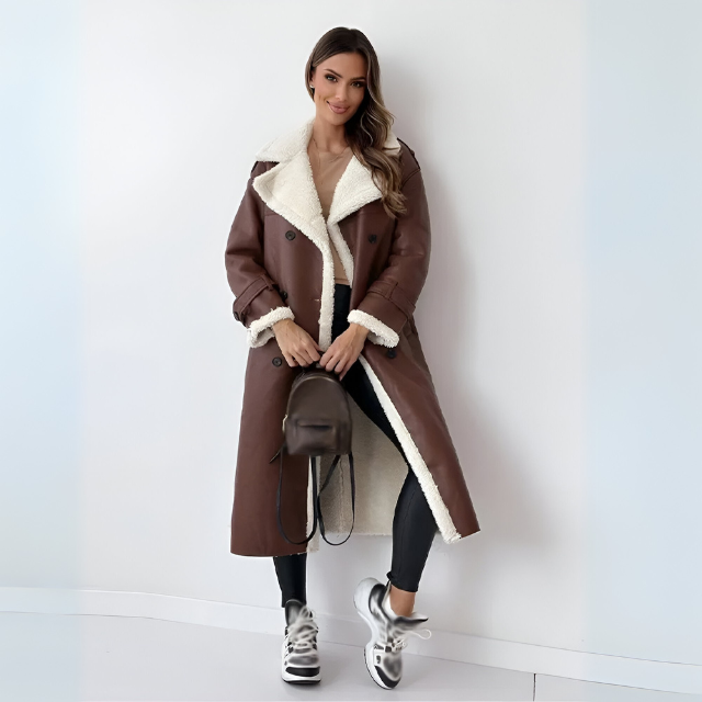 Karen™ | Long Coat with Teddy Collar 3