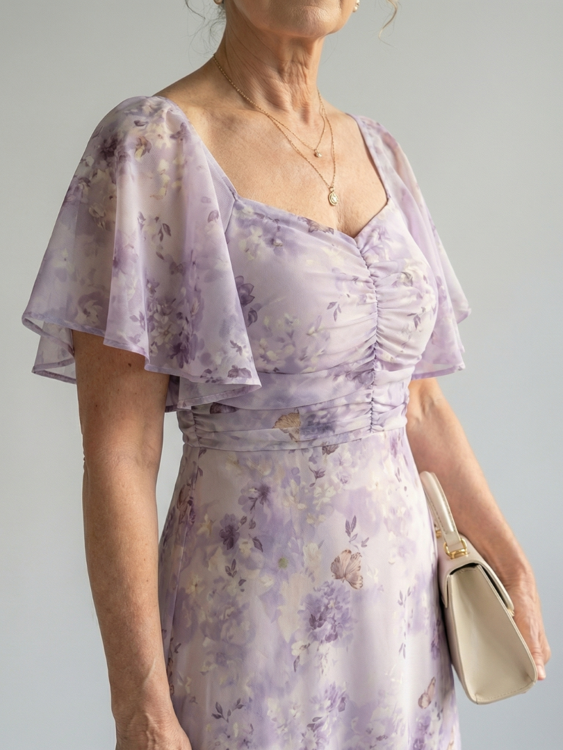 Harlow™ | Tummy-Flattering Floral Midi Dress