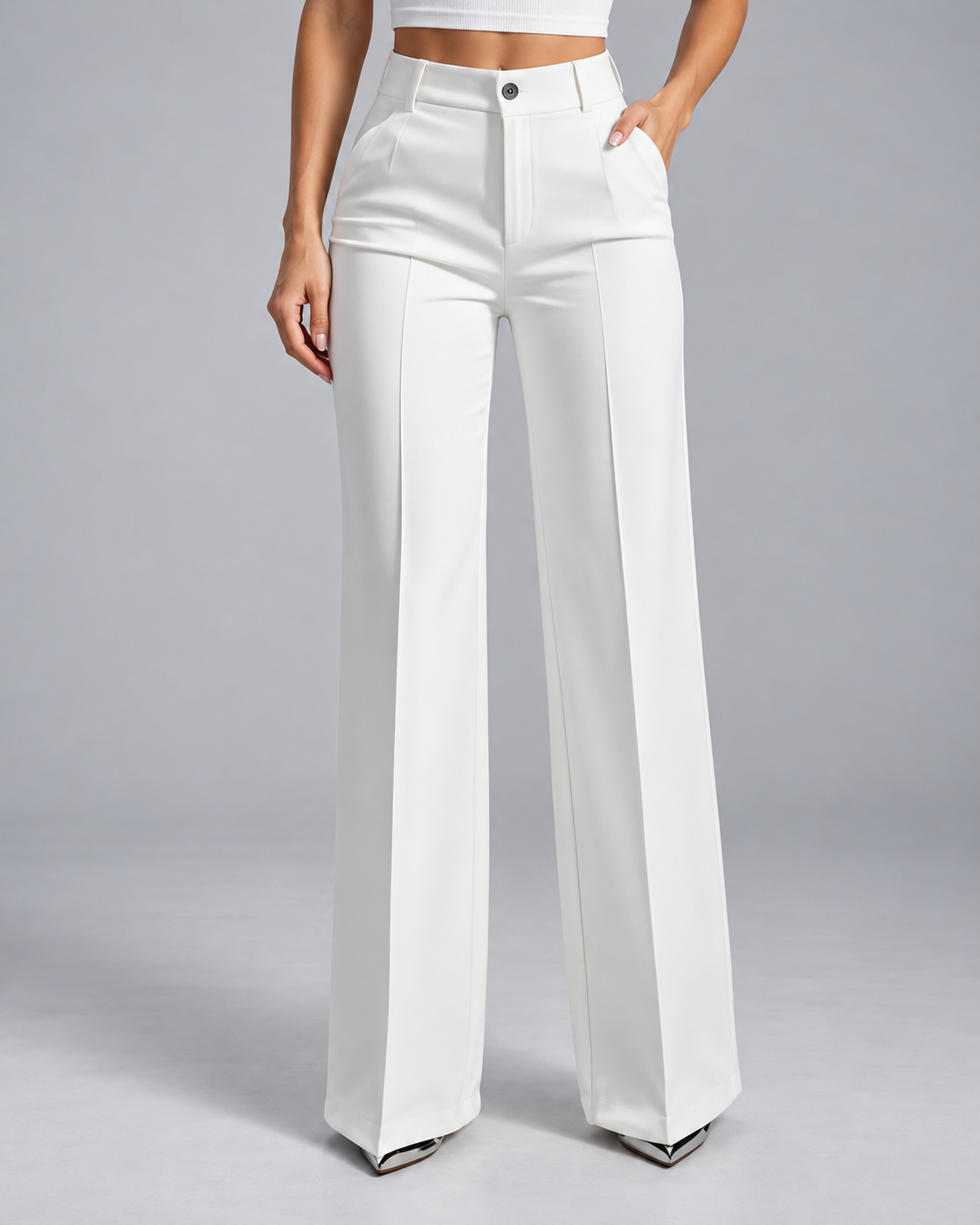 Donna™ | High-Waisted Wide Leg Trousers