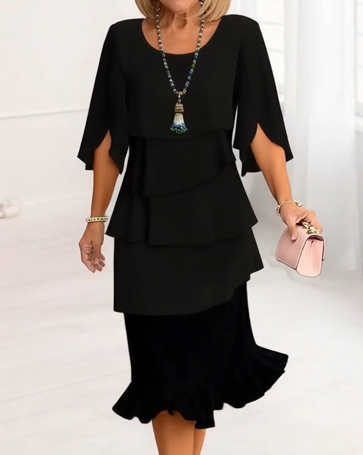 Sabrina™ | Tummy-Flattering Ruffle Dress