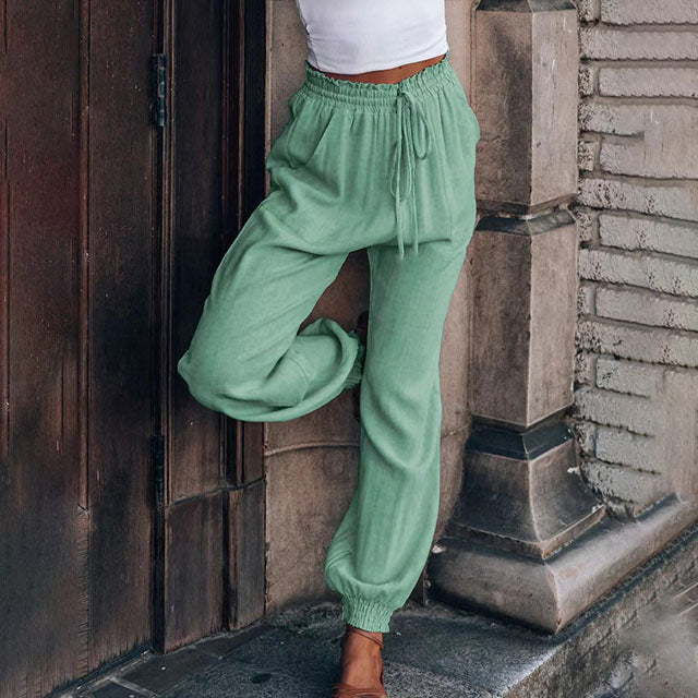 Kaeli – Elegant Jogging Pants with Drawstrings