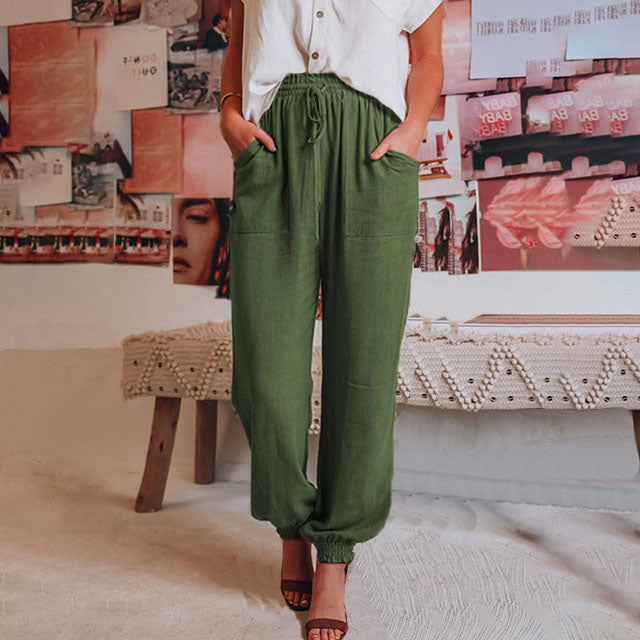 Kaeli – Elegant Jogging Pants with Drawstrings