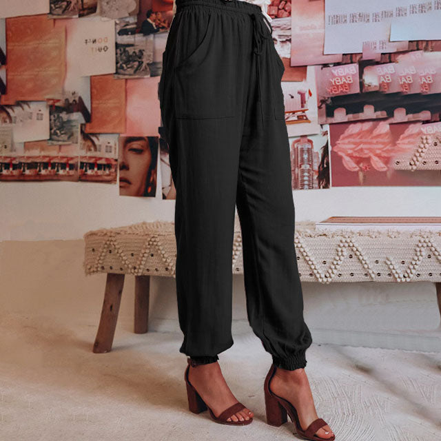 Kaeli – Elegant Jogging Pants with Drawstrings