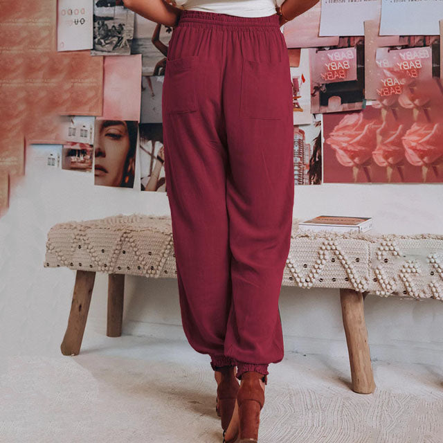 Kaeli – Elegant Jogging Pants with Drawstrings