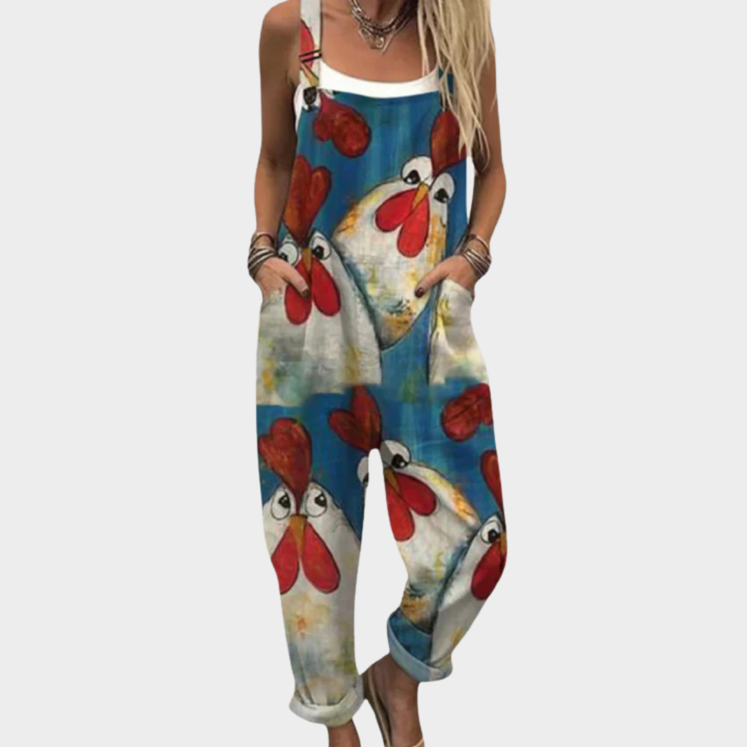 Comfortable Printed Jumpsuit