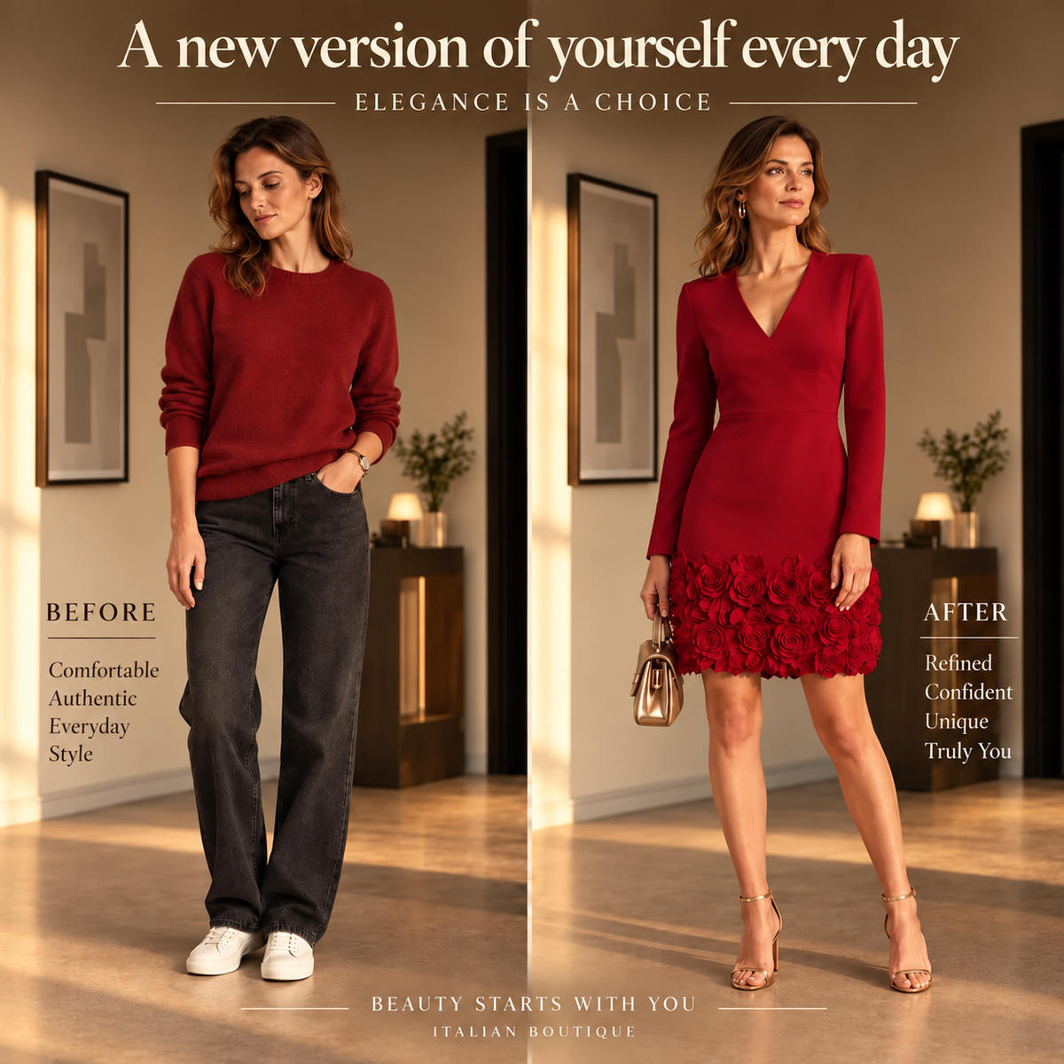 Karen™ | Luxury Rose Dress