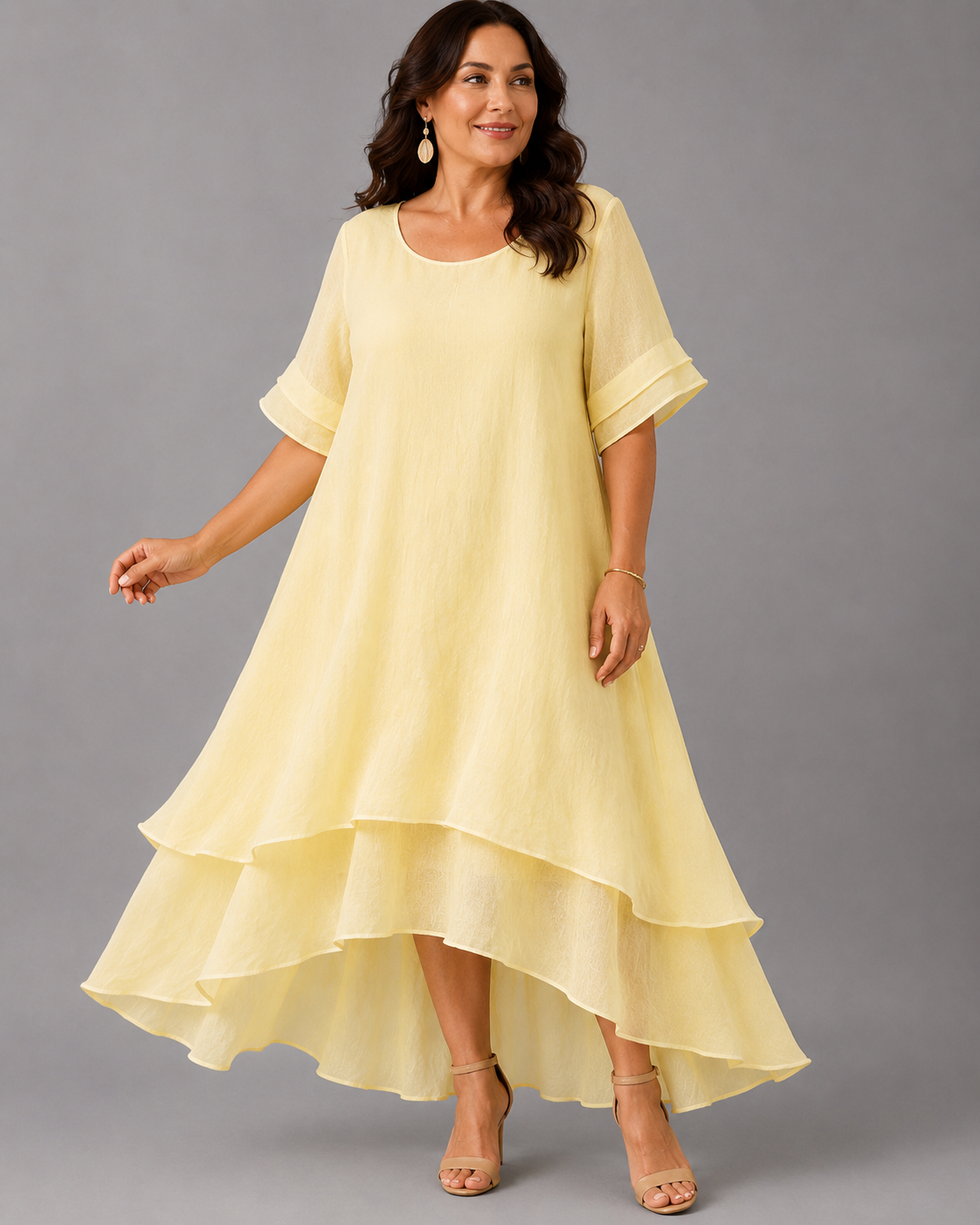 Chloe™ | Lightweight belly-flattering layered maxi dress