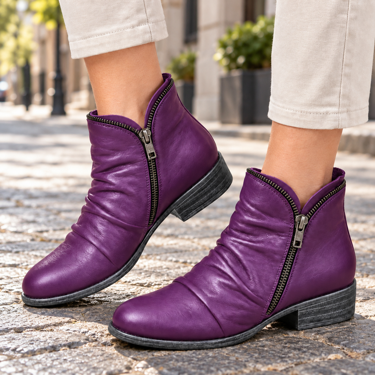 Linda™ | Orthopedic Ankle Boots with Side Zipper