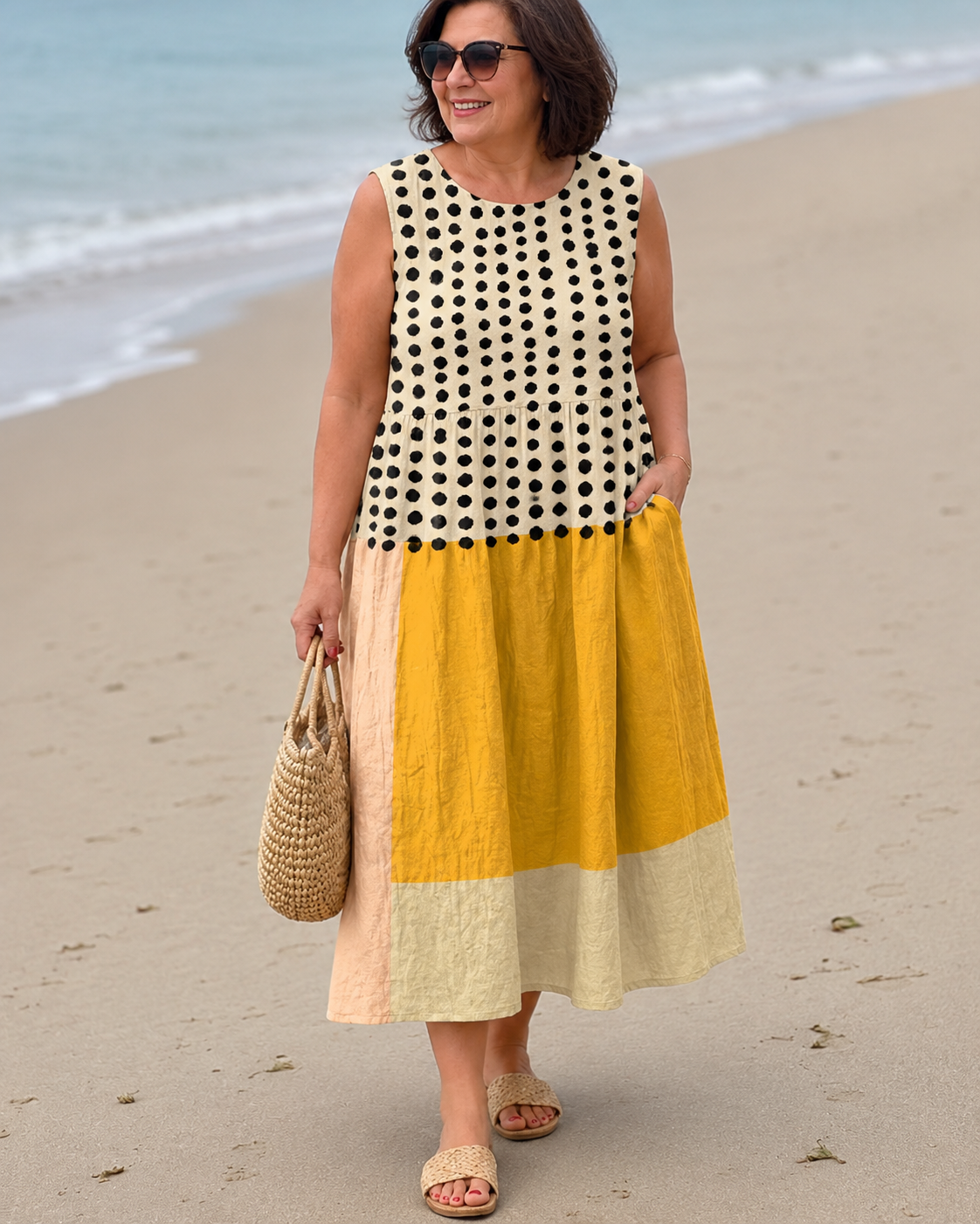 Coralie™ | Floral Tummy-Camouflaging Midi Dress