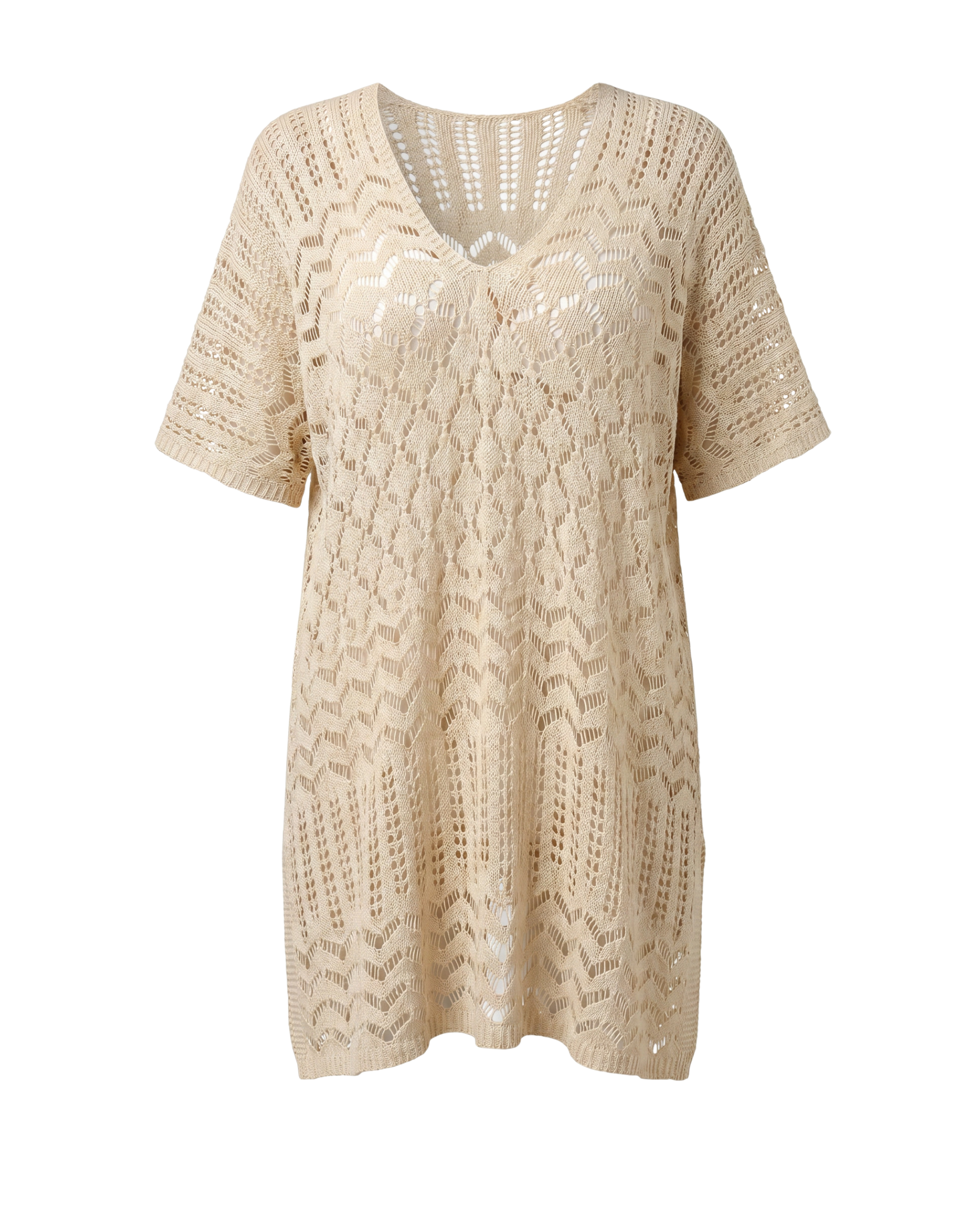 Striped Knit Cover-Up