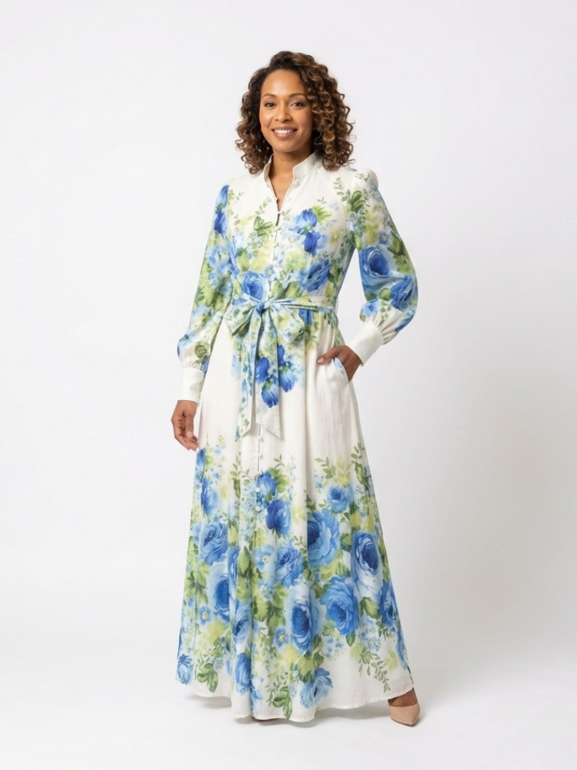 Harper™ | Tummy-Flattering Floral Maxi Dress