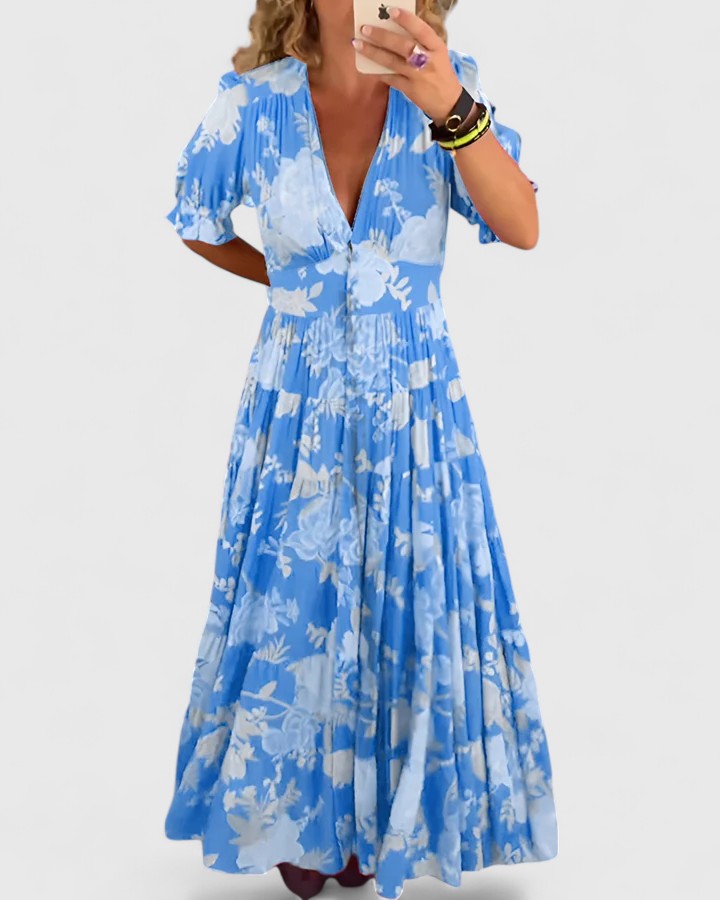 Field Print Dress